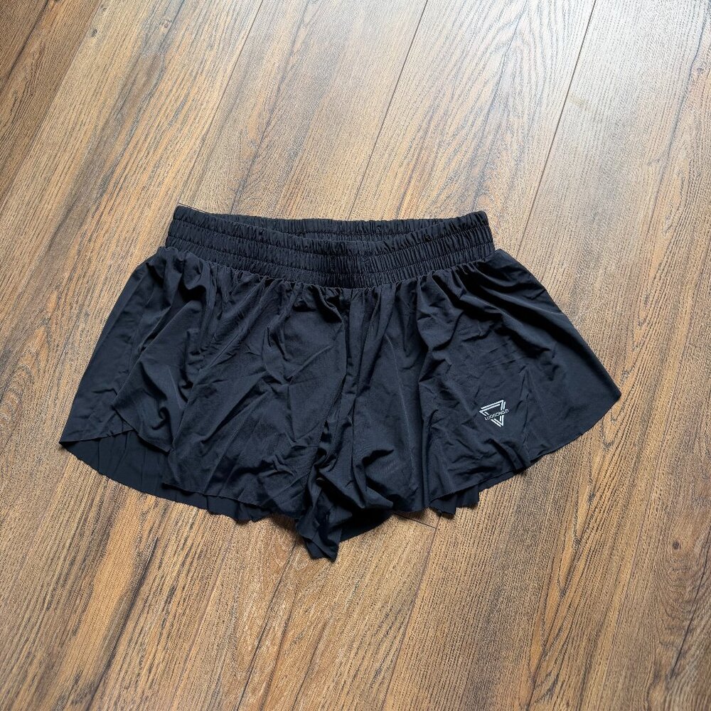 Luogongzi Women's Athletic Workout Shorts Size Small Black